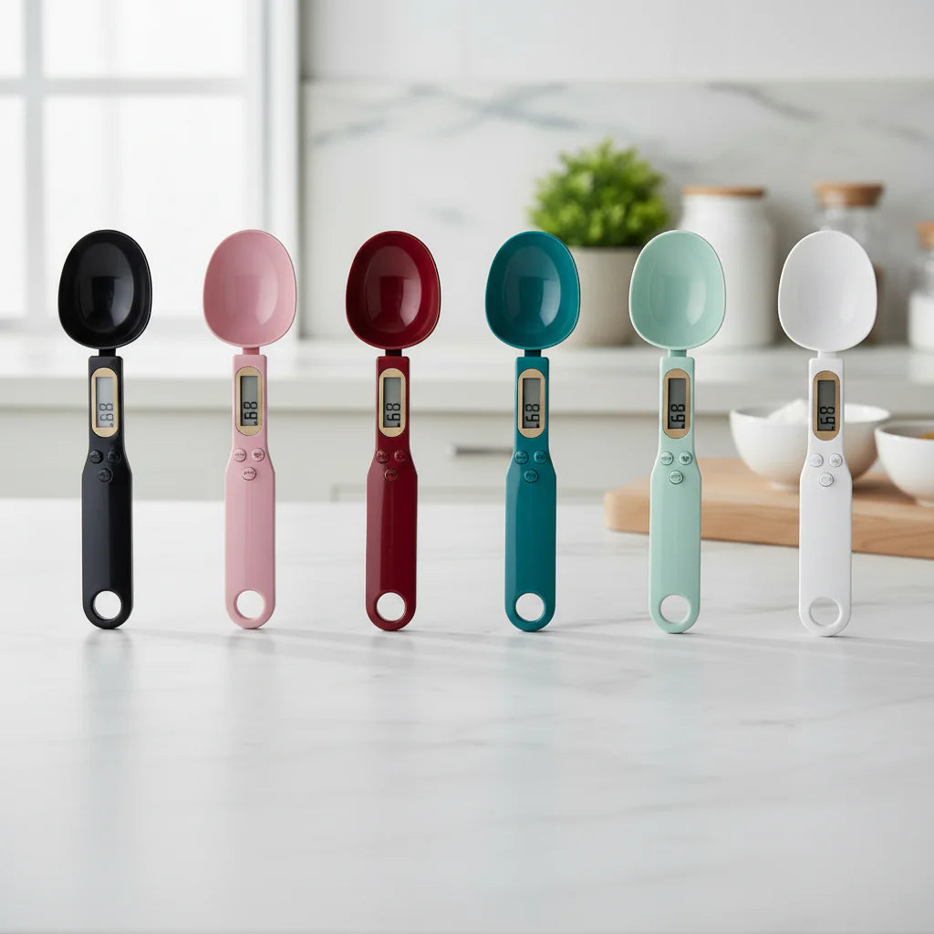 Elektroniczna Łyżeczka Miarowa z Wyświetlaczem LCD - Precyzyjna Waga Kuchenna 500g/0.5g